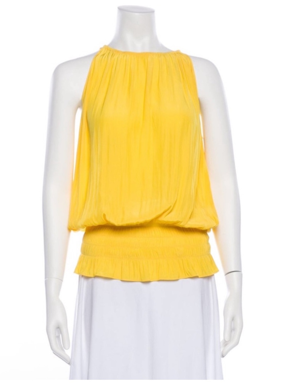 Ramy Brook Yellow Halter Top